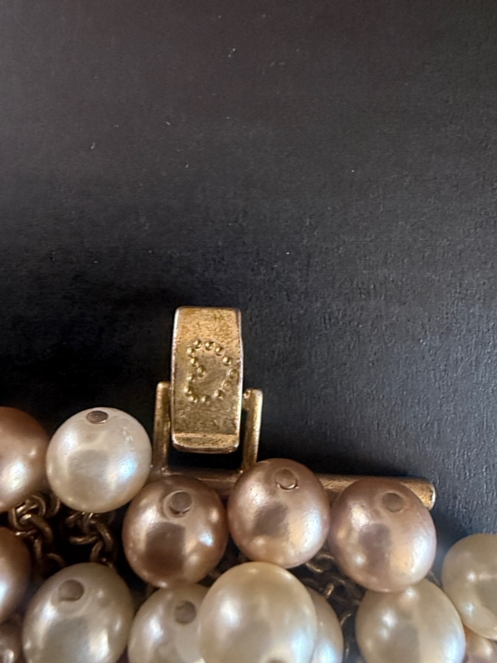 Stella and Dot Pearl Cluster Multi-Strand Bracelet - Champagne and Ivory - Picture 2 of 4